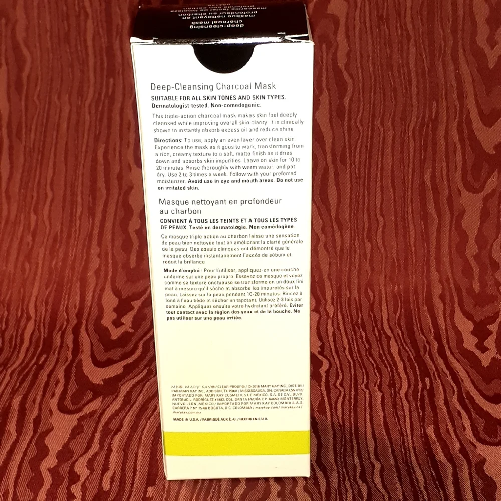 Mary Kay Cleansing Charcoal Mask Clear Proof Oil-Free Moisturizer 4oz. New/Box